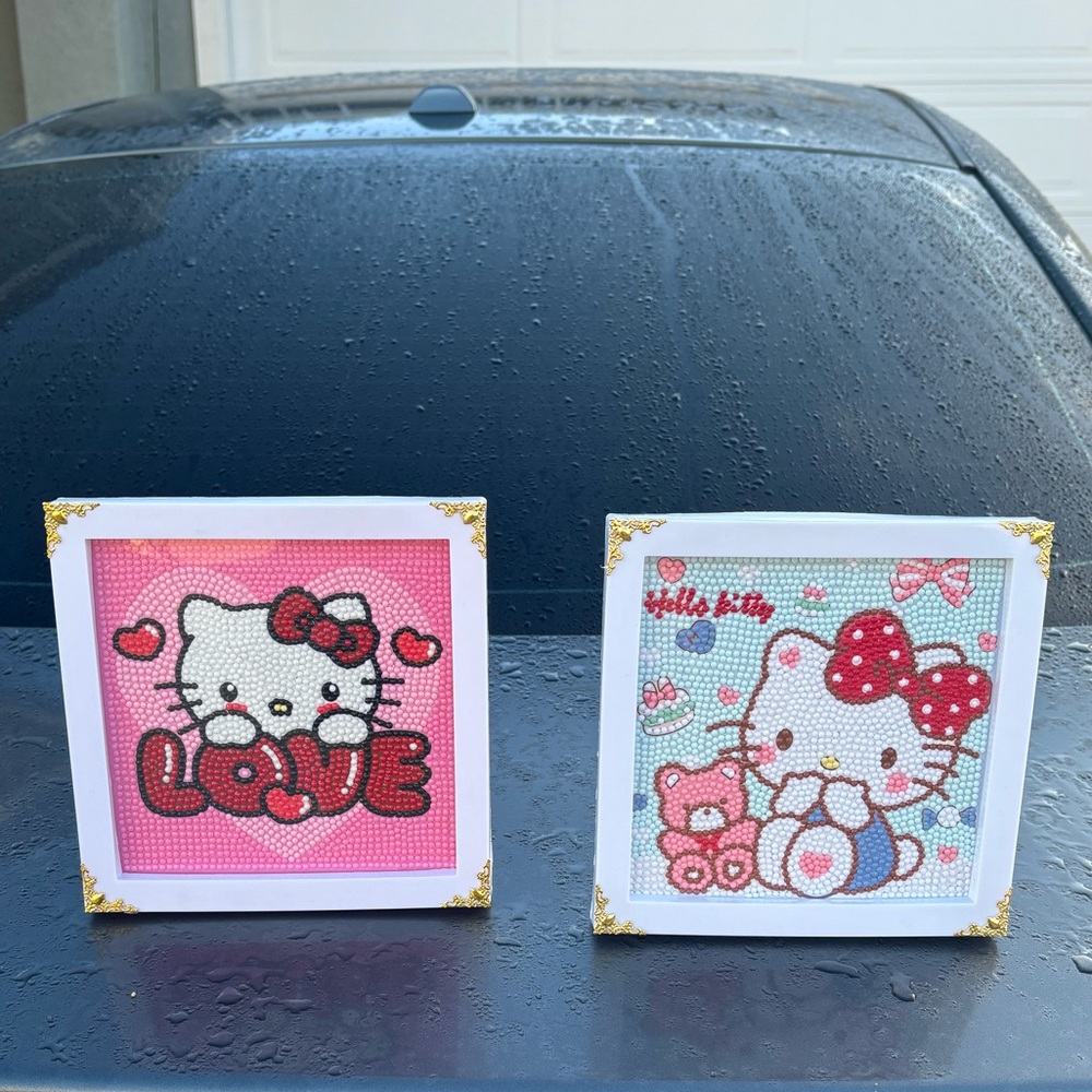 ✨Sanrio Hello Kitty Set: Handmade DIY Diamond Painting Gem Art✨